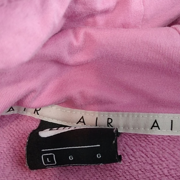Nike Air - Cropped Long Sleeve Hoodie - Size Large - Picture 6 of 7